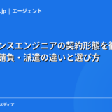 フリーランスエンジニアの契約形態を徹底解説｜準委任・請負・派遣の違いと選び方【2026年】